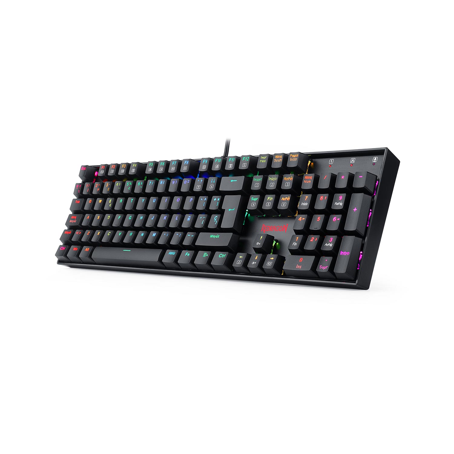 Teclado Redragon K568 Rgb Español Switch Rojo REDRAGON