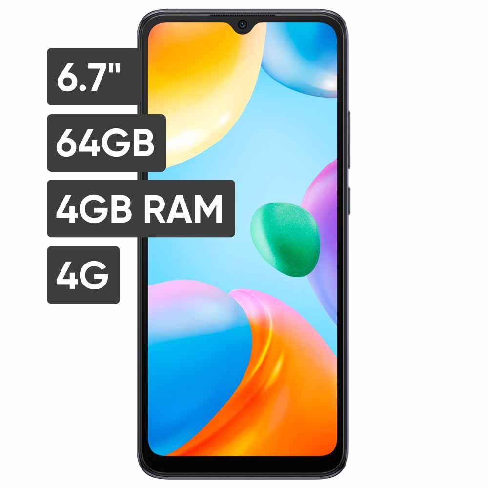Smartphone XIAOMI Redmi 10C 6.71'' 4GB 64GB 50MP + 2MP Graphite Gray