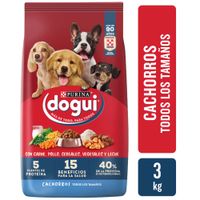 Alimento para Perro DOGUI Cachorro Todos los tamaños Multisabor Bolsa 3Kg