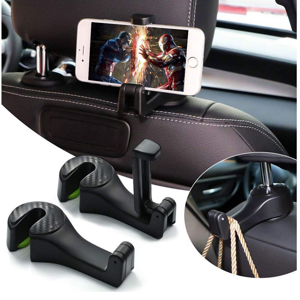 Pack 2 Soporte Multifuncional para el Reposacabezas del Auto