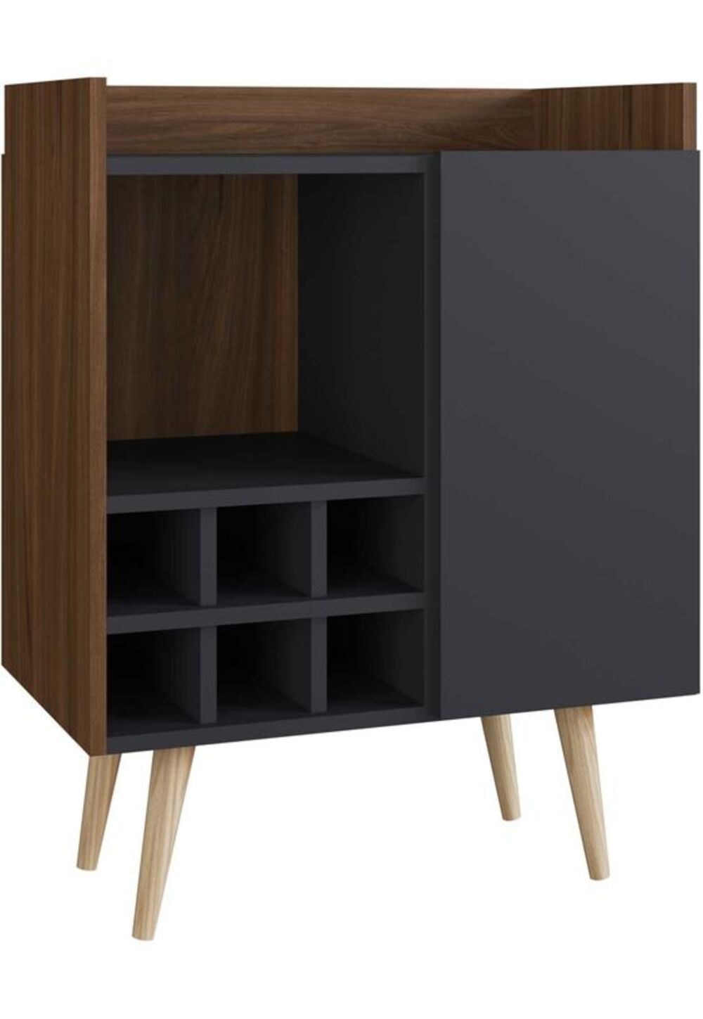 Mueble Bar Moderno Meier Negro
