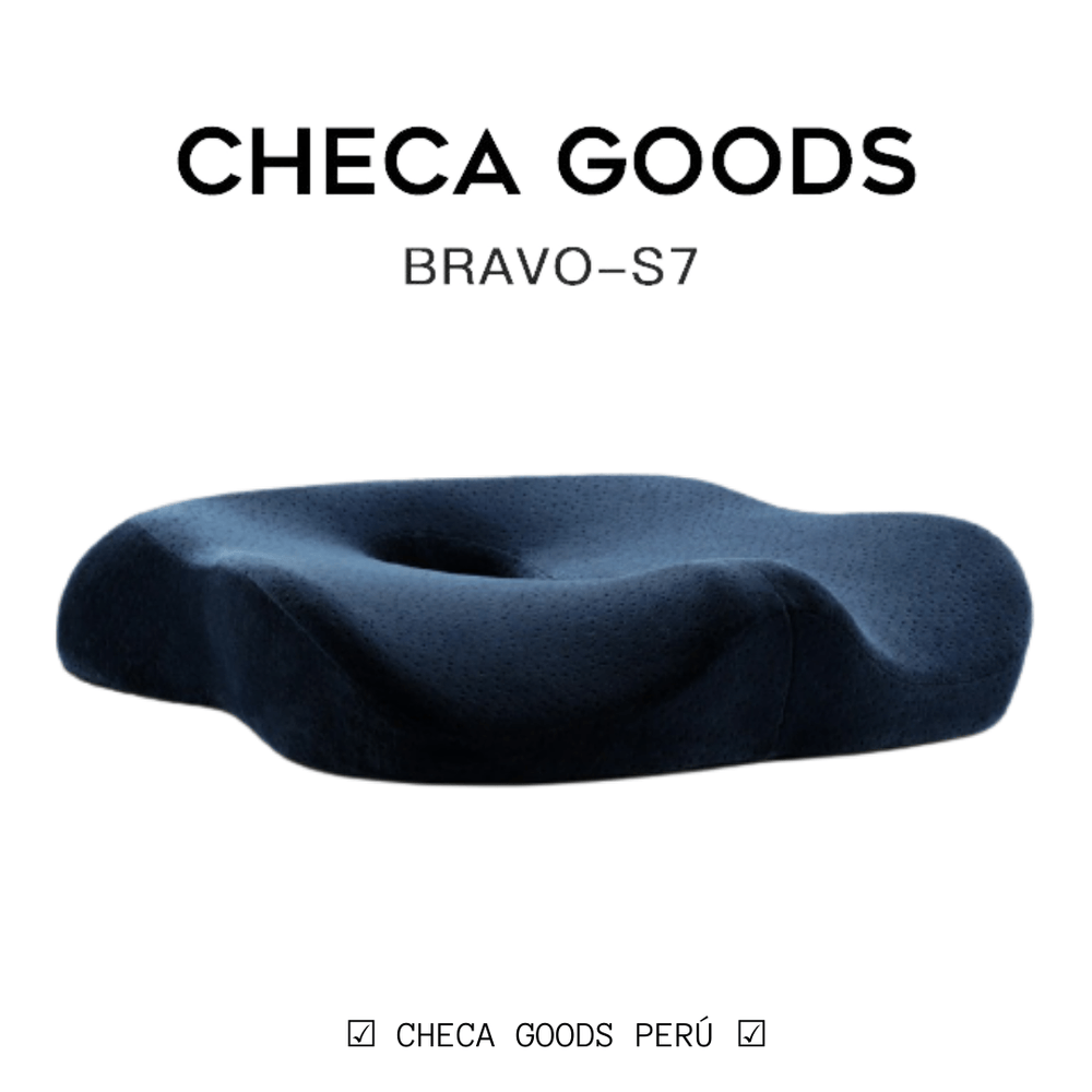 Cojin Ergonomico Antihemorroides Checa Goods Bravo S7 Color Azul ...