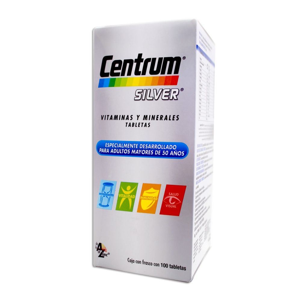 Suplemento Centrum Silver X 100 Tabletas Plazavea Supermercado