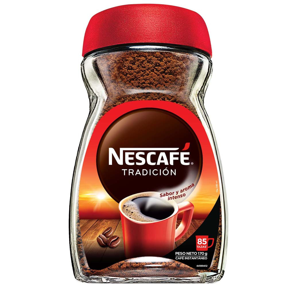 Café Instantáneo NescafÉ Tradición Frasco 170g Plazavea Supermercado 0787