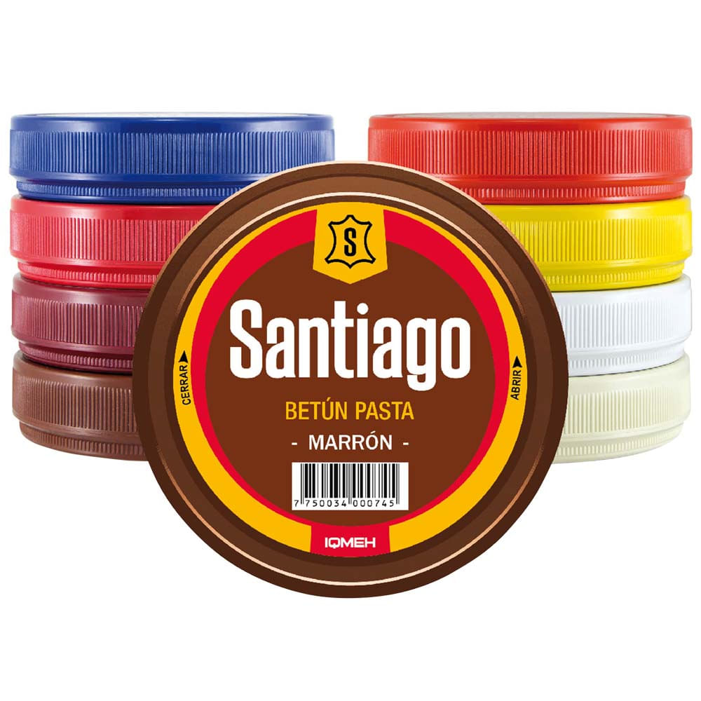 Betún Pasta Marrón SANTIAGO Pote 90ml