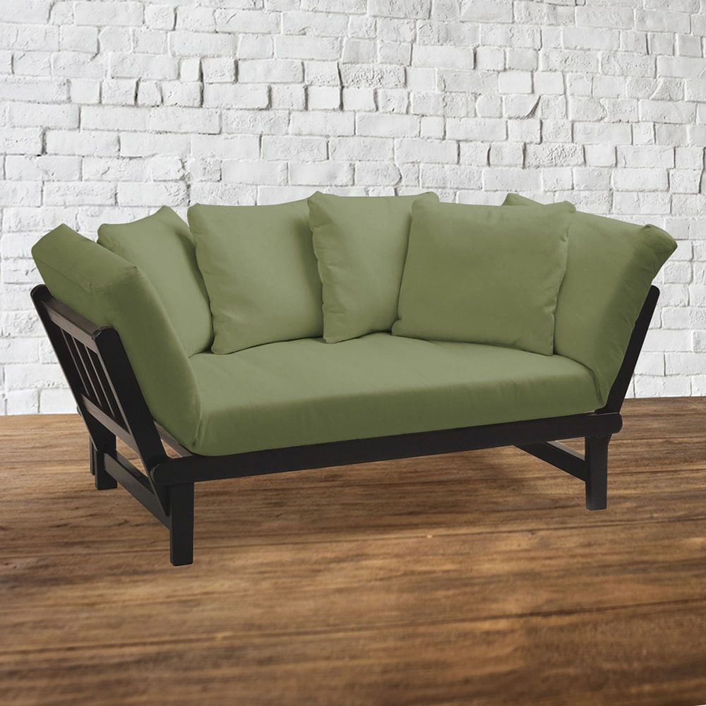 Sofá de 2 Cuerpos Rosita Home Premium Verde Olivo plazaVea Supermercado