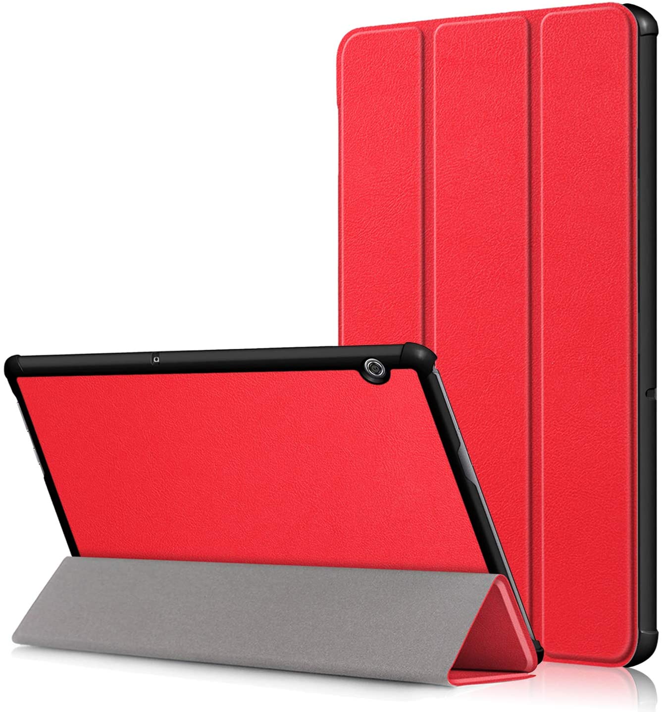 Funda Book Cover Para Huawei T5-10  Rojo