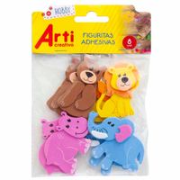 Figuras Adhesivas ARTI CREATIVO La Jungla Paquete 8un