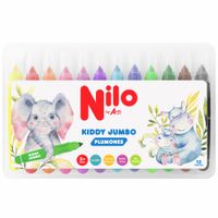 Plumón NILO Kiddy Jumbo Doble Trazo Paquete 12un