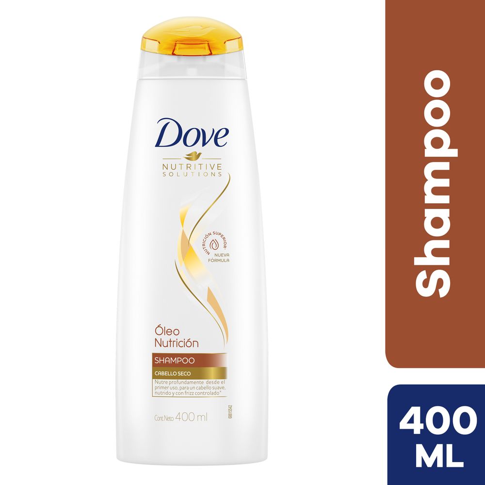 Shampoo DOVE Óleo Nutrición Superior Frasco 400ml plazaVea Supermercado
