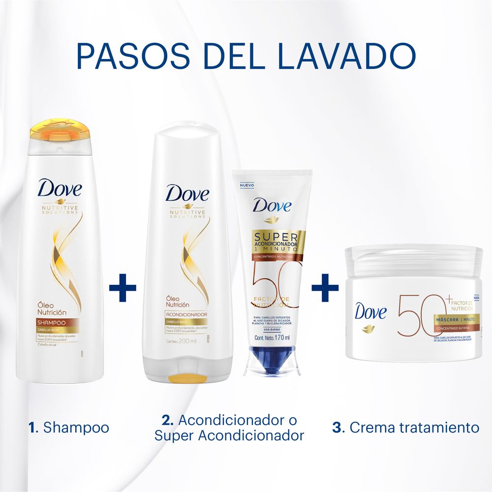 Shampoo Dove Óleo Nutrición Superior Frasco 400ml Plazavea Supermercado 5621