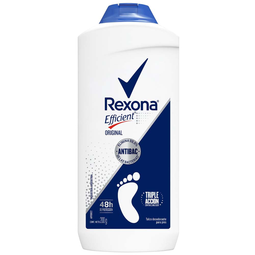Talco para Pies REXONA Efficient Original Frasco 200g