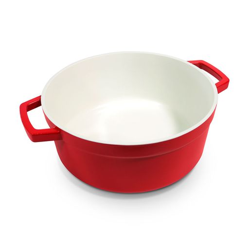 Juego De Ollas Cerámica 11 Piezas Cuisinart Rojo