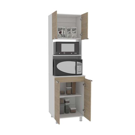 Mueble microondas Fendi - Rovere/Blanco - Promart