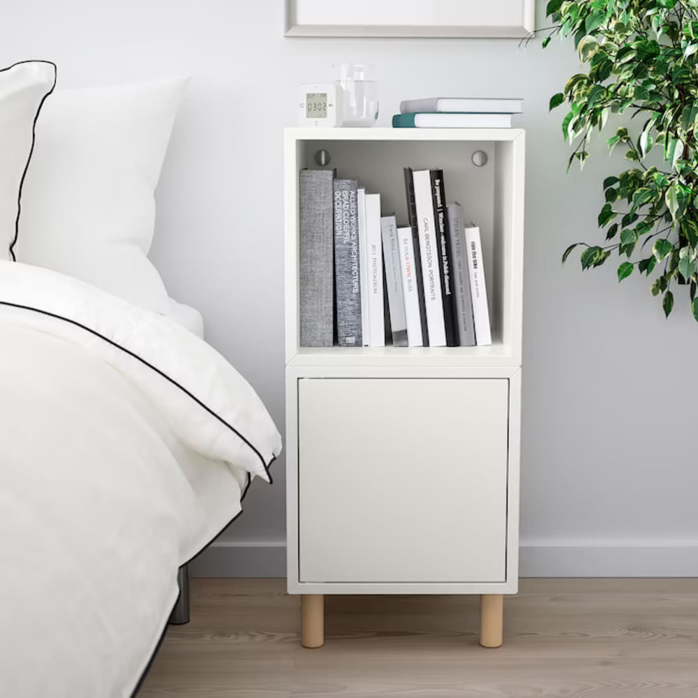 Mini Estante Contemporáneo Vionet Blanco 70cm