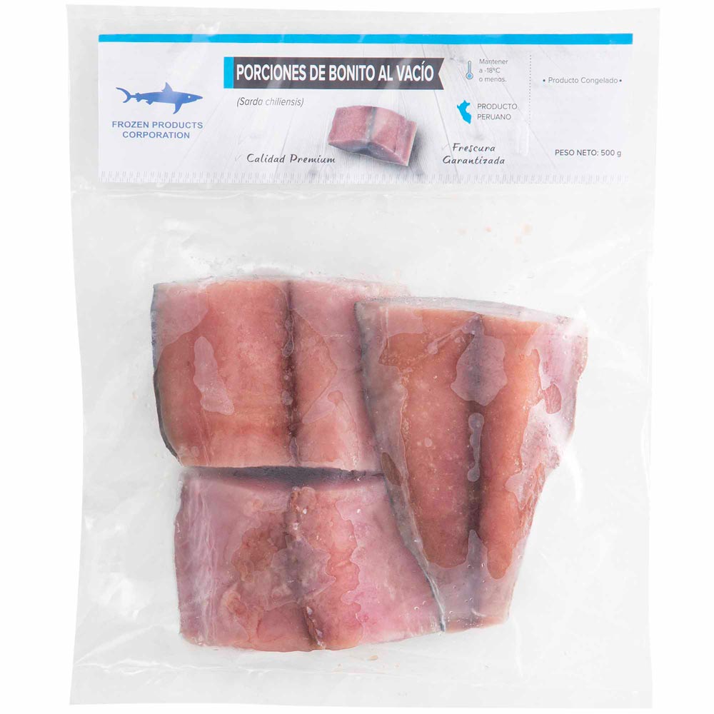 Porciones de Bonito al Vacío FROZEN Bolsa 500g