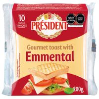 Queso Emmental PRÉSIDENT Paquete 200g