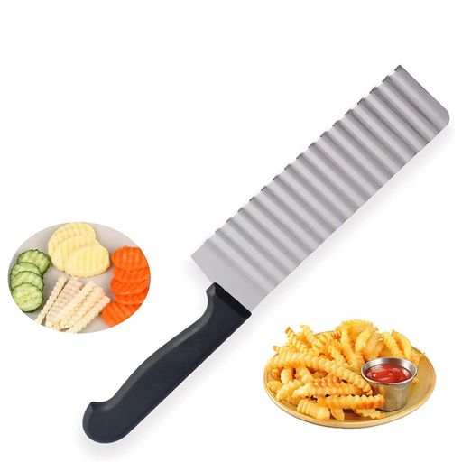 Cuchillo Cortador para Papas Fritas Onduladas