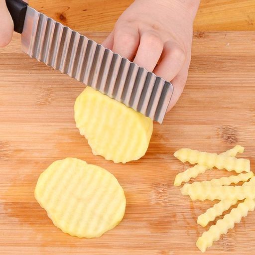 Cuchillo Cortador para Papas Fritas Onduladas