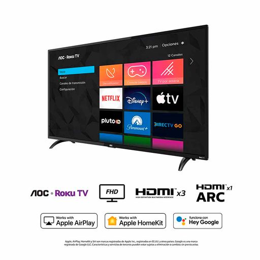 Smart TV AOC 43 Pulgadas Full HD 43S5295/77G