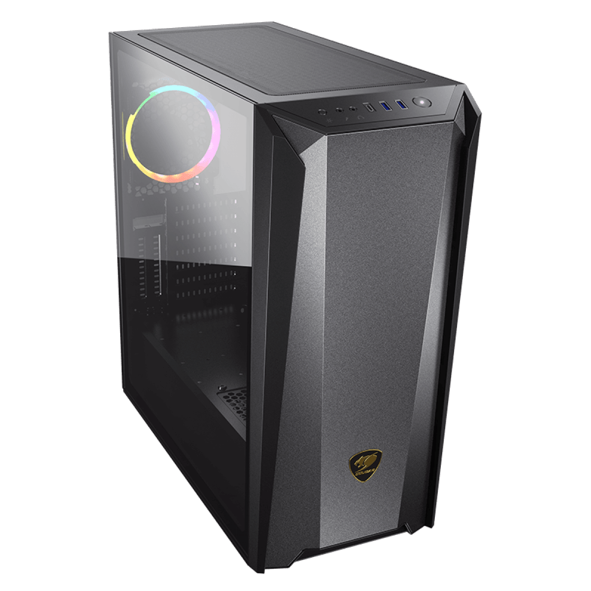 Case Cougar Mx660 Iron Rgb Dark Black Mid Tower