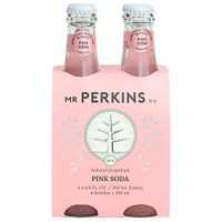Agua Tónica MR PERKINS Pink Soda Botella 200ml Paquete 4un
