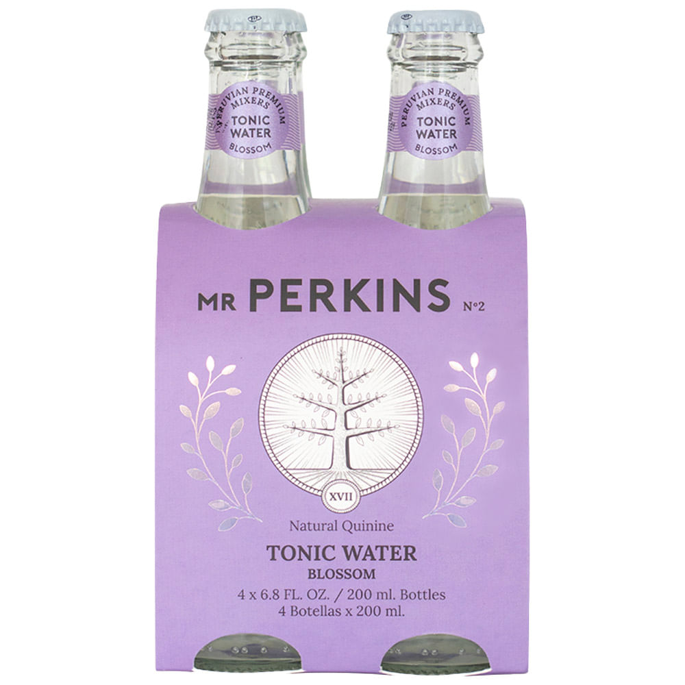 Agua Tónica MR PERKINS Blossom Botella 200ml Paquete 4un