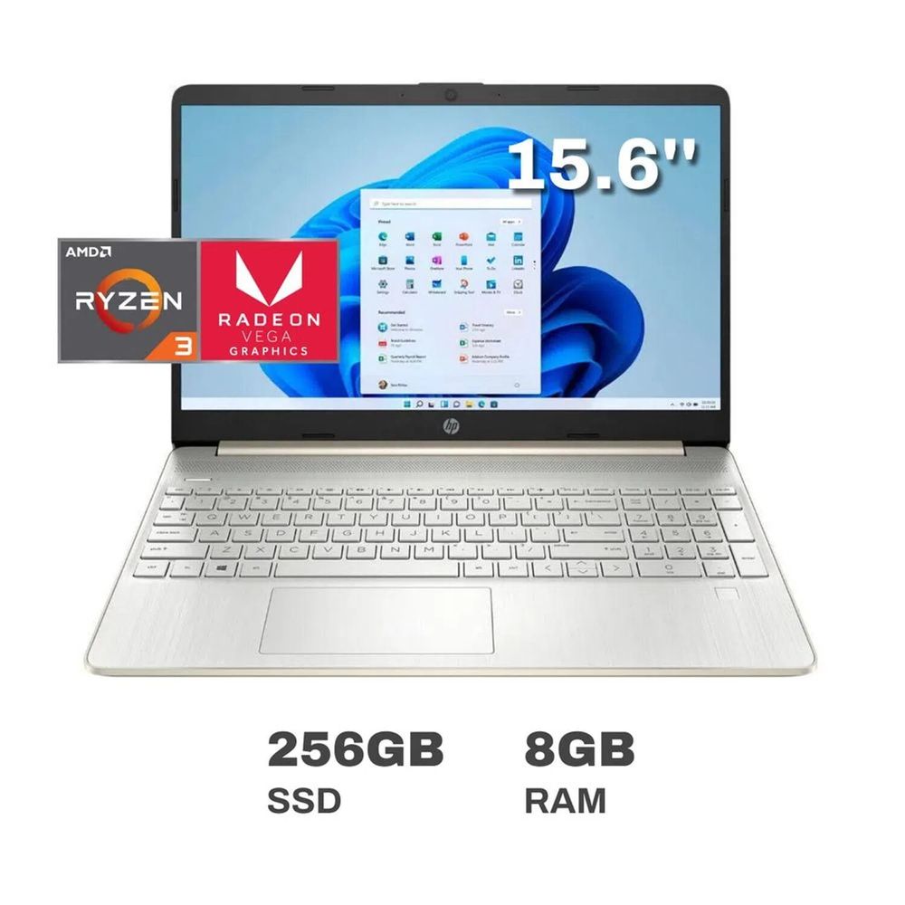 Laptop HP 15-ef2502la AMD Ryzen™ 3 RAM 256GB SSD | plazaVea - Supermercado