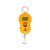 Balanza Digital Gramera Tipo Romana (50kg) para Equipajes Naranja
