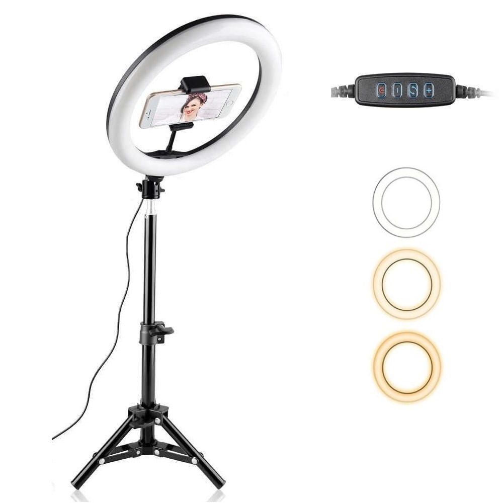 Aro Luz Led de 30 cm + Tripode 2.1 metros