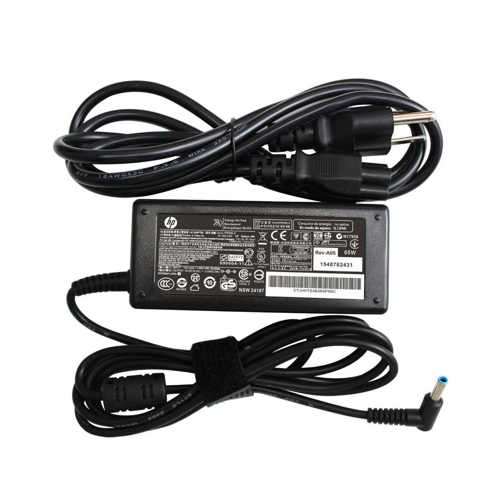 Cargador Portátil 65W Para HP Pavilion - Adaptador De Corriente 19.5V 3.33A, Conector Azul