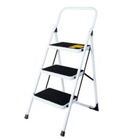 Escalera de 3 escalones Pretul  24120 plegable de acero
