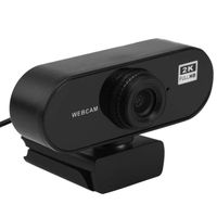 Webcam 2K 1440p QHD Solo Video Sin Micrófono Ideal Laptop - Negro