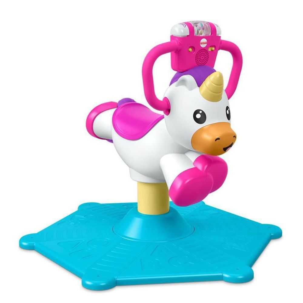 bouncing unicorn fisher price