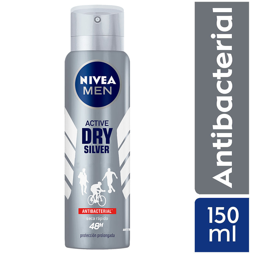 Desodorante para Hombre Spray NIVEA Silver Protect Male Frasco 150ml