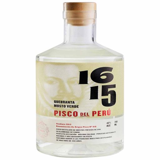 Pisco 1615 Mosto Verde Quebranta Botella 700ml