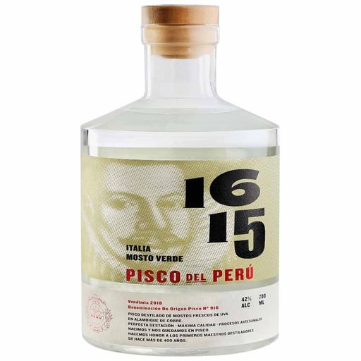 Pisco 1615 Mosto Verde Italia Botella 700ml