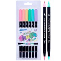 Marcador ARTESCO Dual Brush Pastel Blíster 6un
