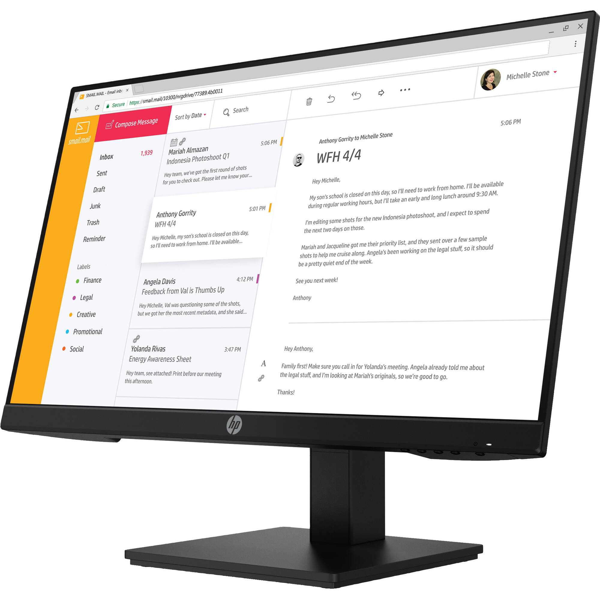 HP P24H 23.8 ""16: 9 Monitor IPS