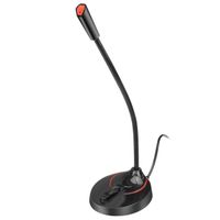 Micrófono USB Audio USB Unidireccional Mic Soporte para PC