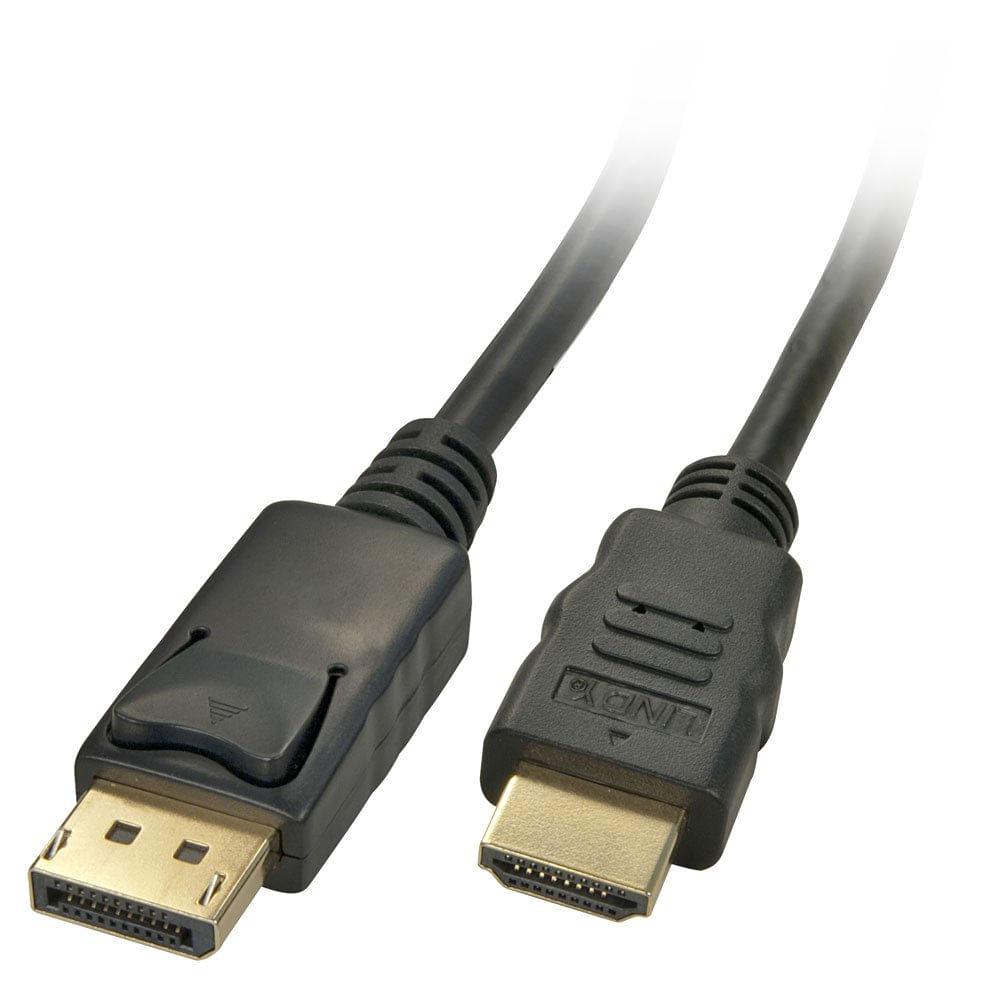 Cable Displayport a HDMI DP a HDMI Macho 1.5 Metros PVC plazaVea