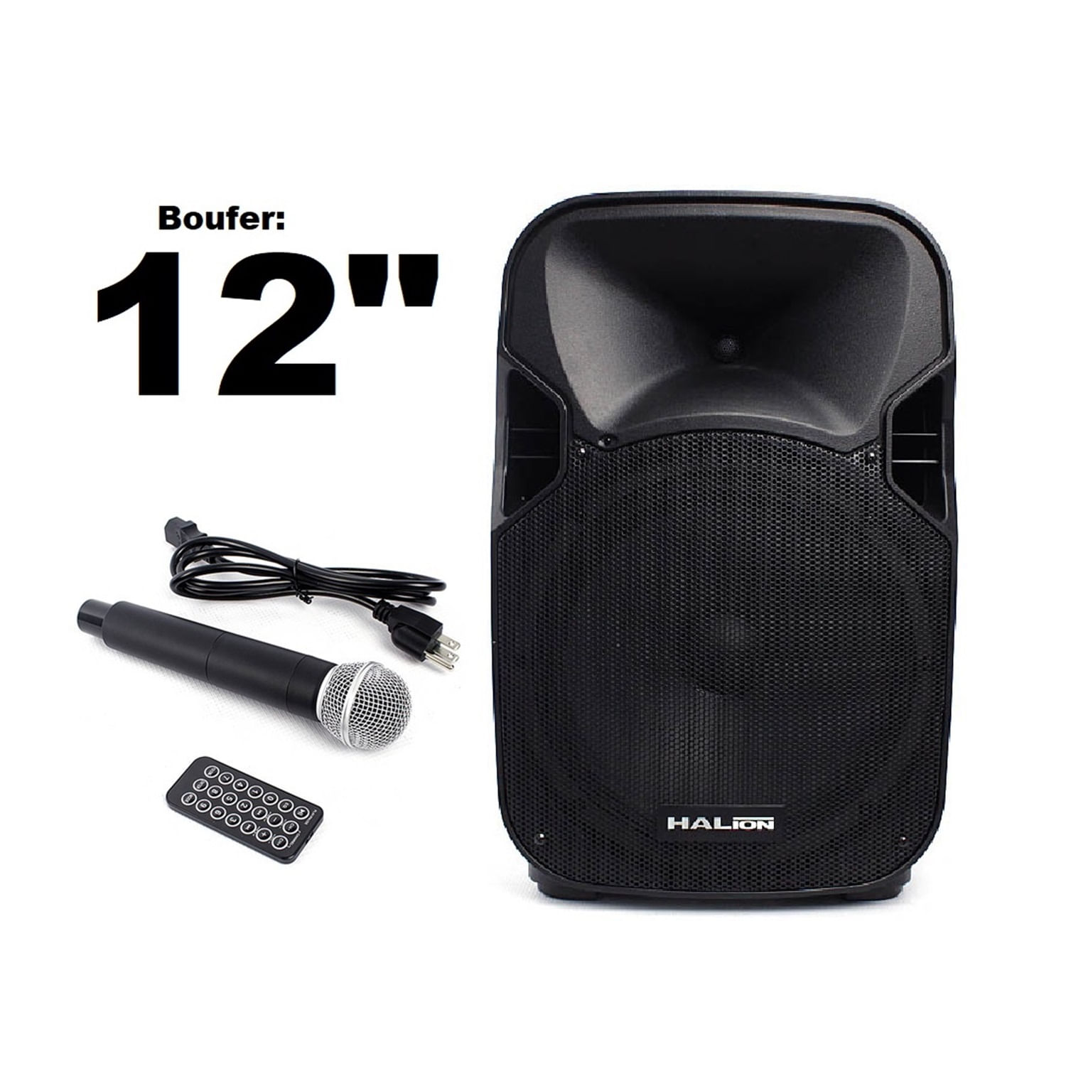 Parlante Activo Halion PHA 12AL Batería Recargable 600W USB Bluetooth
