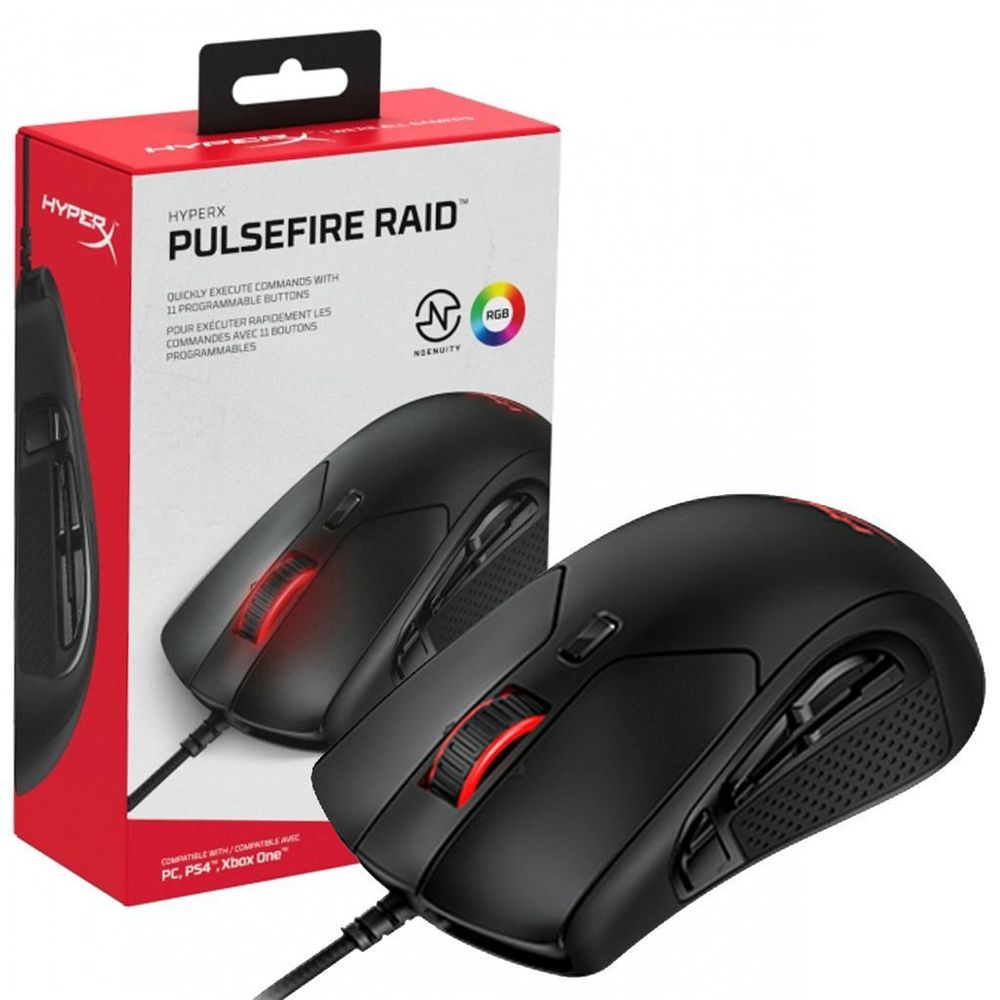 Mouse Hyperx Pulsefire Raid Rgb 11 Botones Programables Plazavea Supermercado 