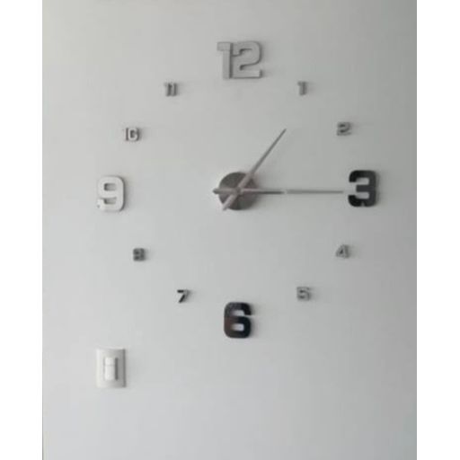 Reloj 3D para Armar Plateado