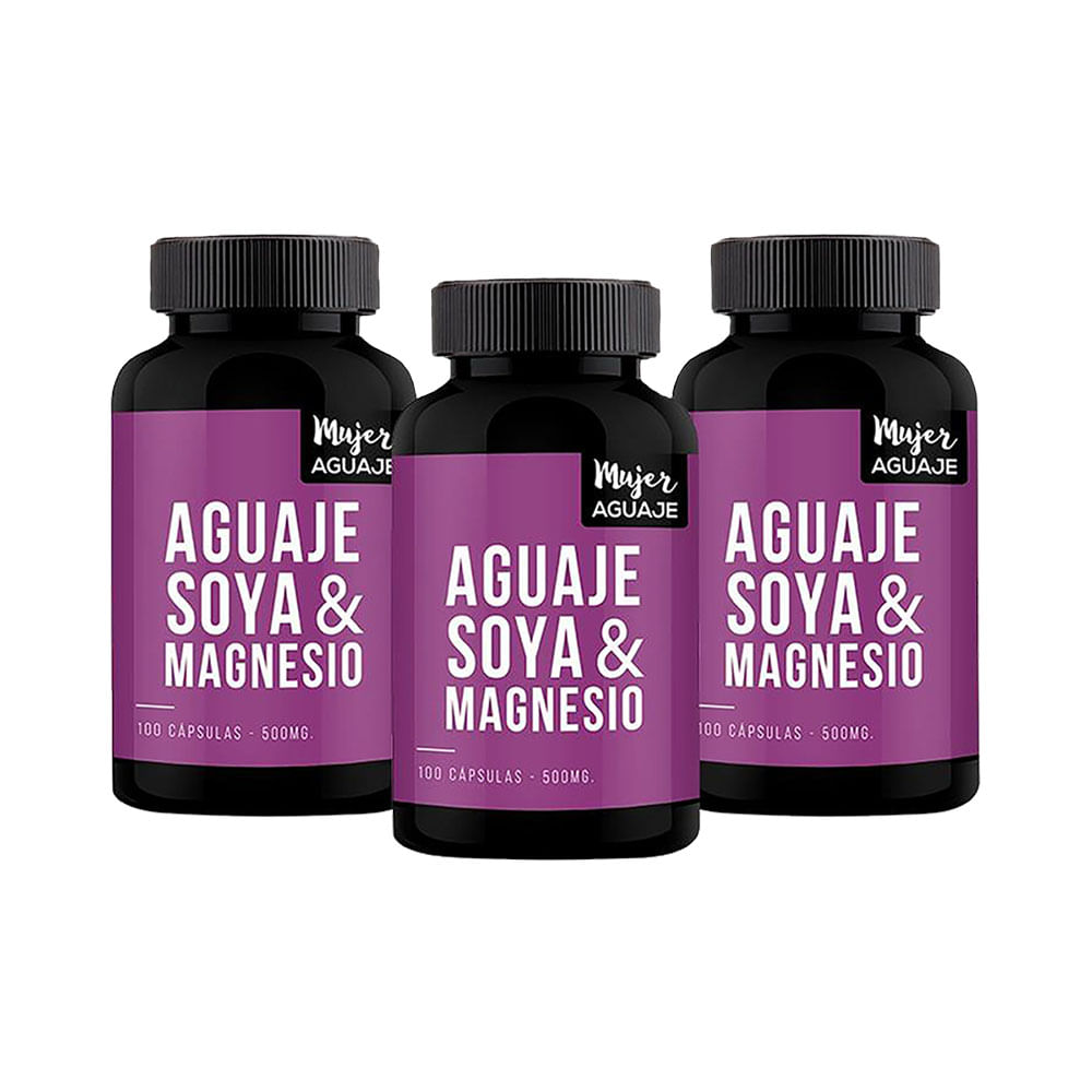 Aguaje, Soya & Magnesio Mujer Aguaje 100 Cápsulas Pack x 3