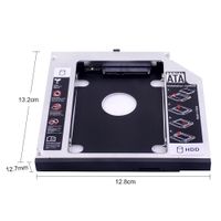 Caddy 2nd HDD SSD Disco Duro SATA CD DVD ROM Laptop 12.7 mm
