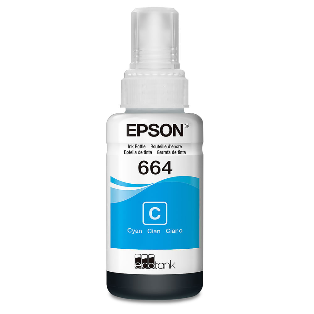 Tinta Epson T664 Cyan Plazavea Supermercado 4540