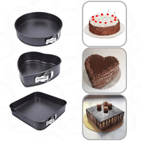 Set de Moldes para Repostería Antiadherente 3 Piezas