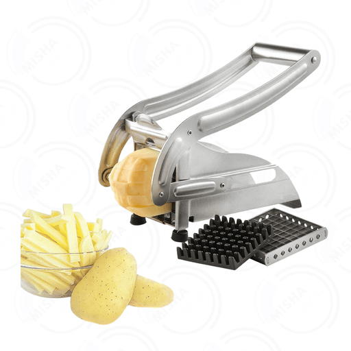  Máquina de papas fritas, 1 unidad de cortadora de papas fritas,  cortador de verduras y frutas, cortador de patatas fritas, cortador de  patatas fritas : Hogar y Cocina