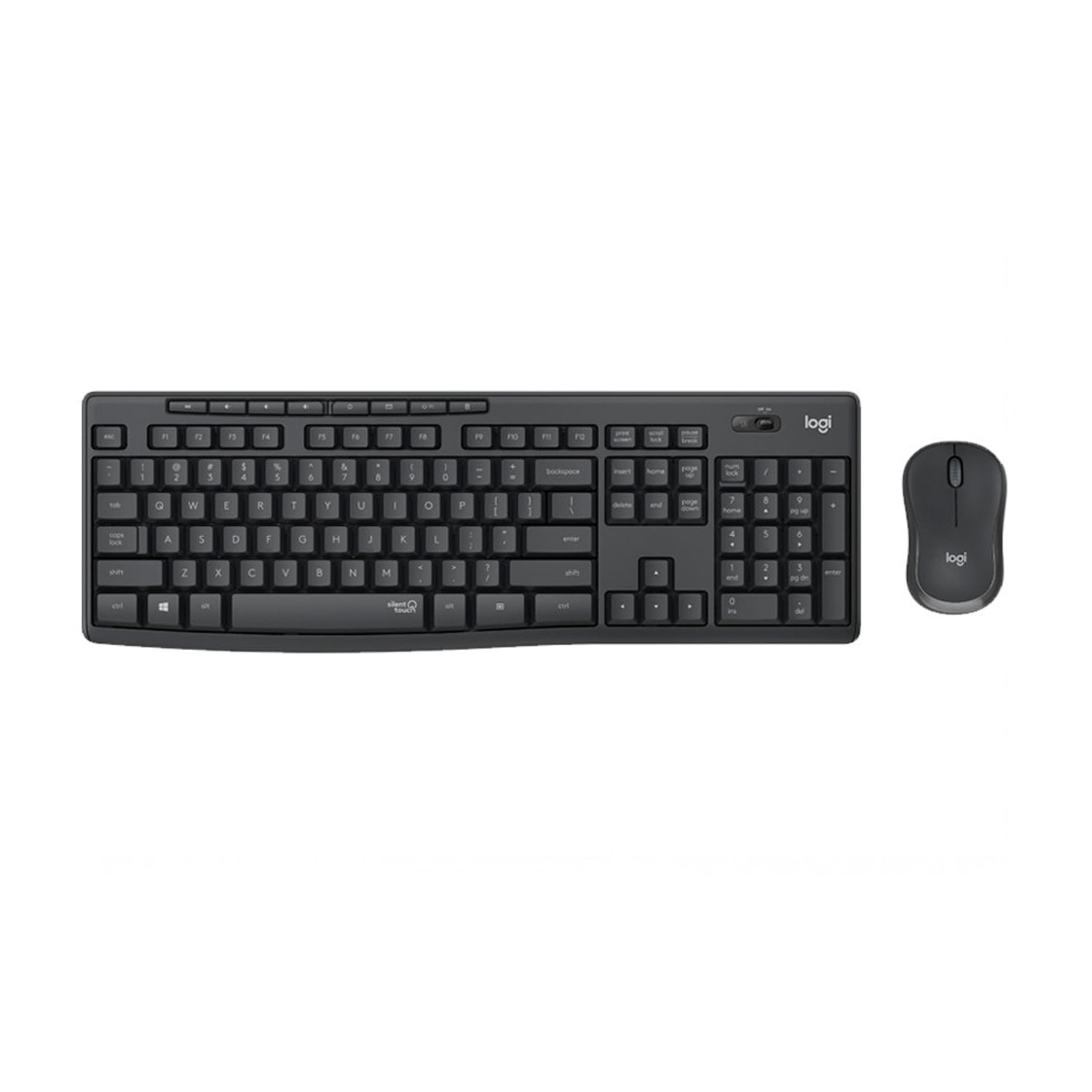 Kit Teclado Y Mouse Logitech MK295 SilentTouch Wireless Negro